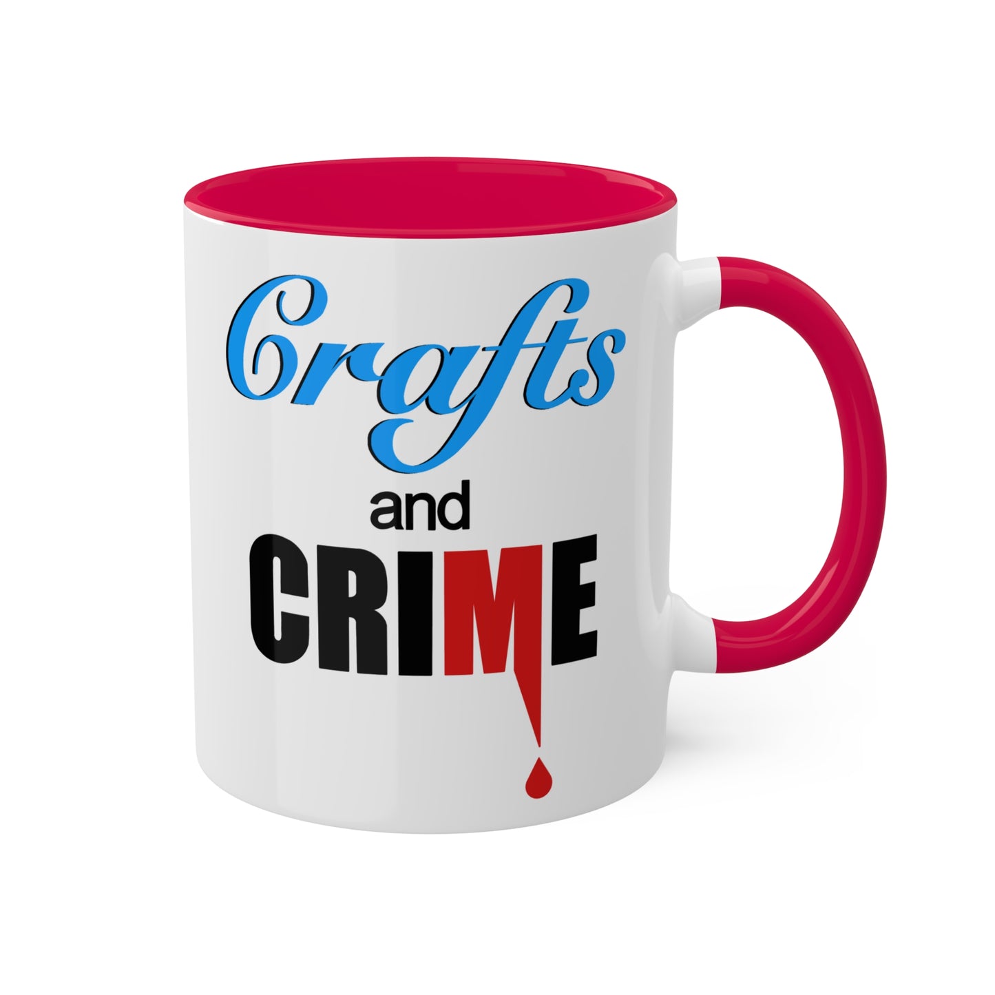 Crafts and Crime™ 11oz Mug- Blue