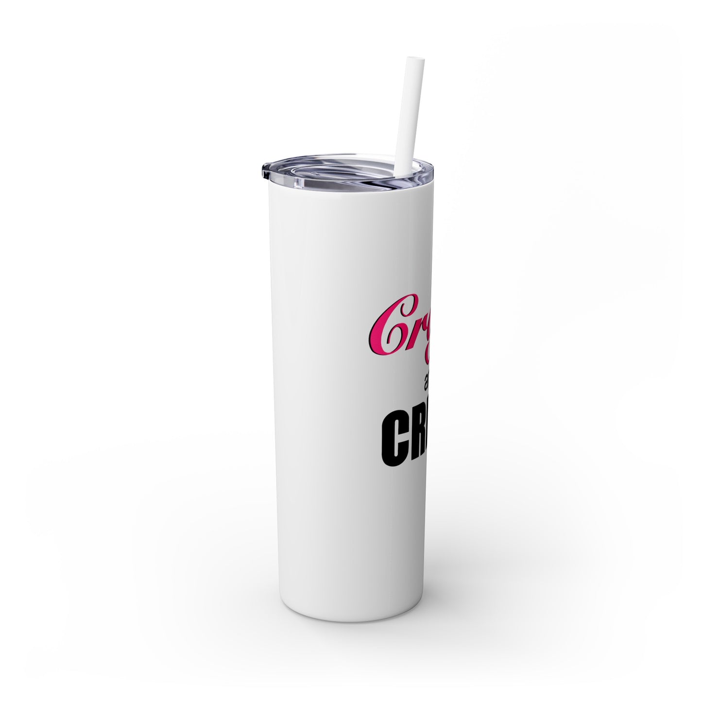 Crafts and Crime™ Skinny Tumbler with Straw, 20oz