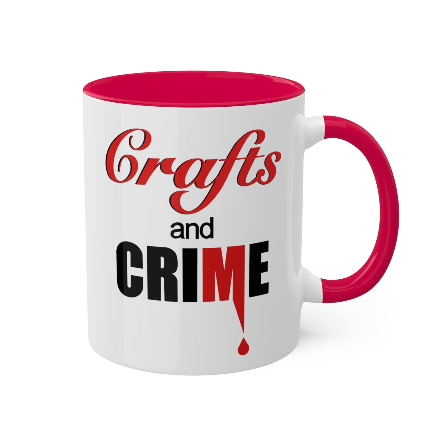 Crafts and Crime™ 11oz Mug- Red