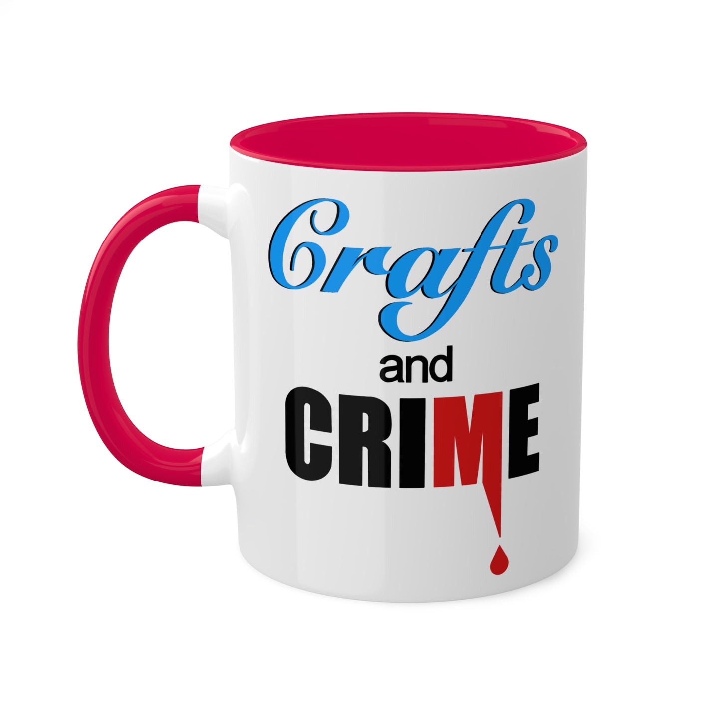 Crafts and Crime™ 11oz Mug- Blue