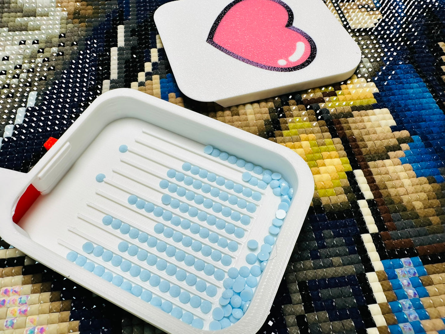 Small Diamond Art Tray- Valentine Heart