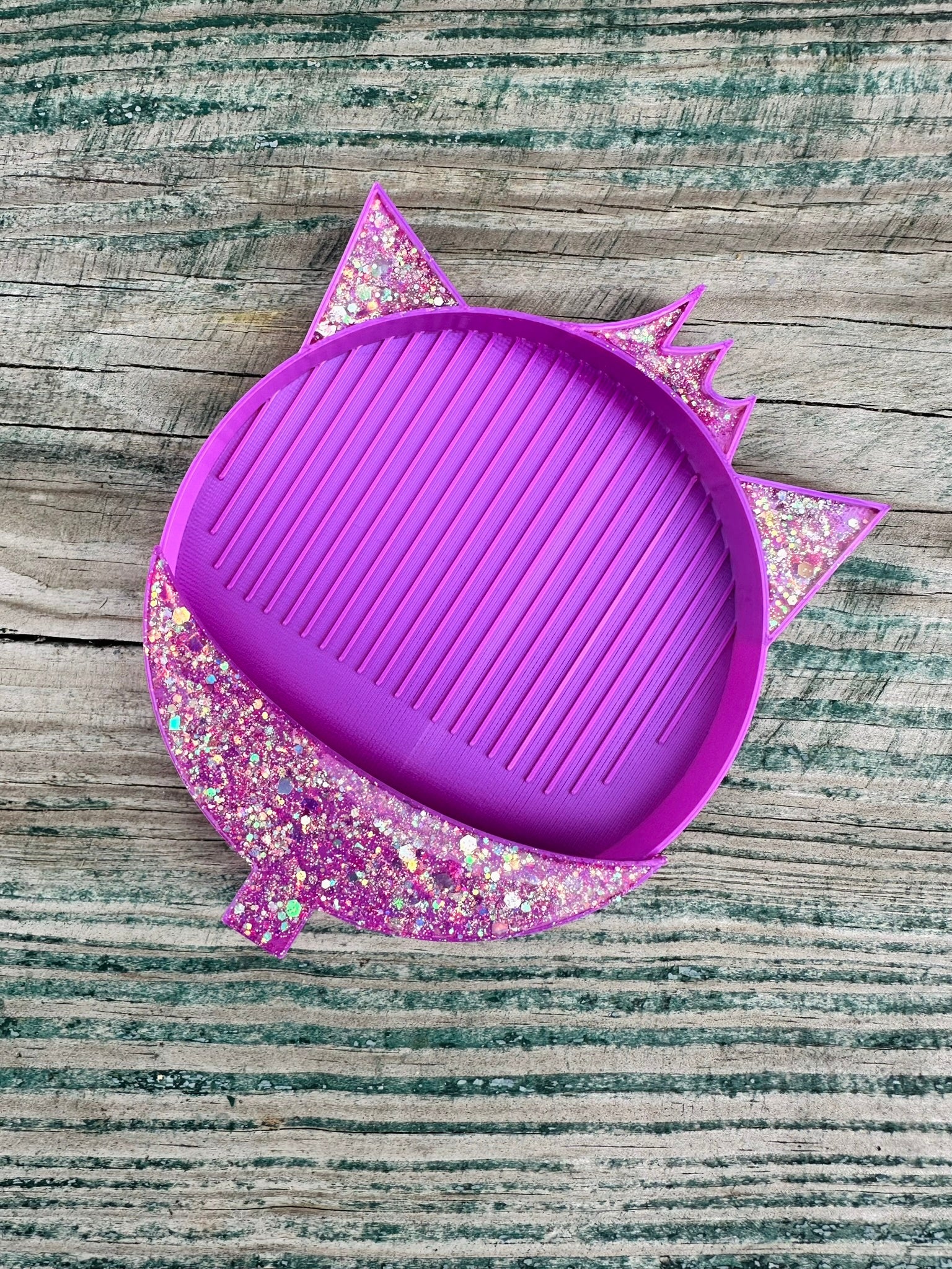 Disco Cat Tray- Glitter