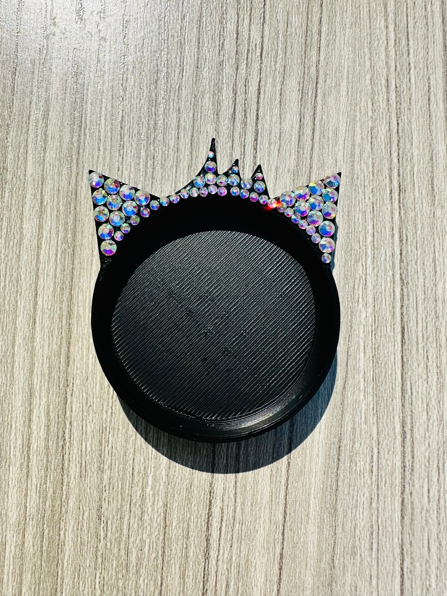 Magnetized Cat Confetti Tray/ Rhinestone Shaker Tray (Black)