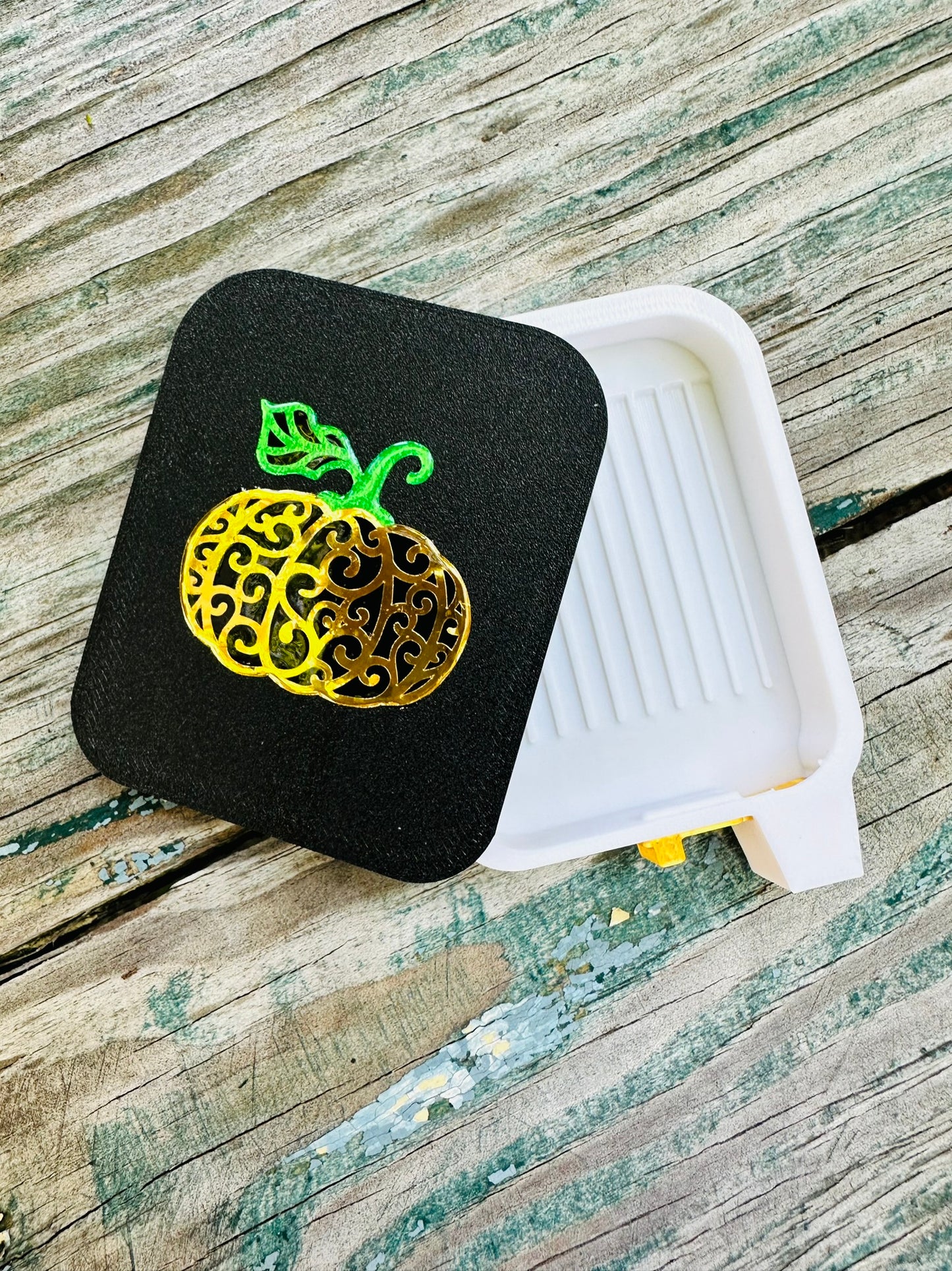 Small Fall Pumpkin Diamond Art Drill Tray