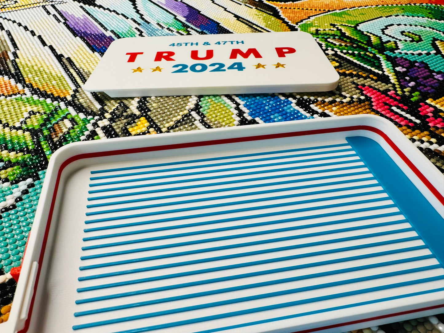 Big Flipping Tray (BFT) V2-47th President | Donald Trump | Large Diamond Drill Tray